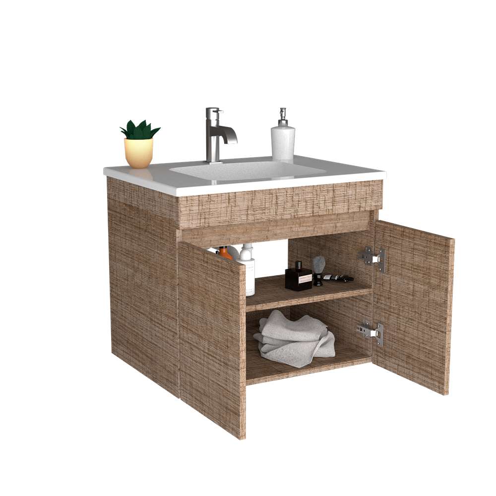 Mueble Brunnea Olmo 60 cm con Dos Puertas - Gabinetes | Bylmo