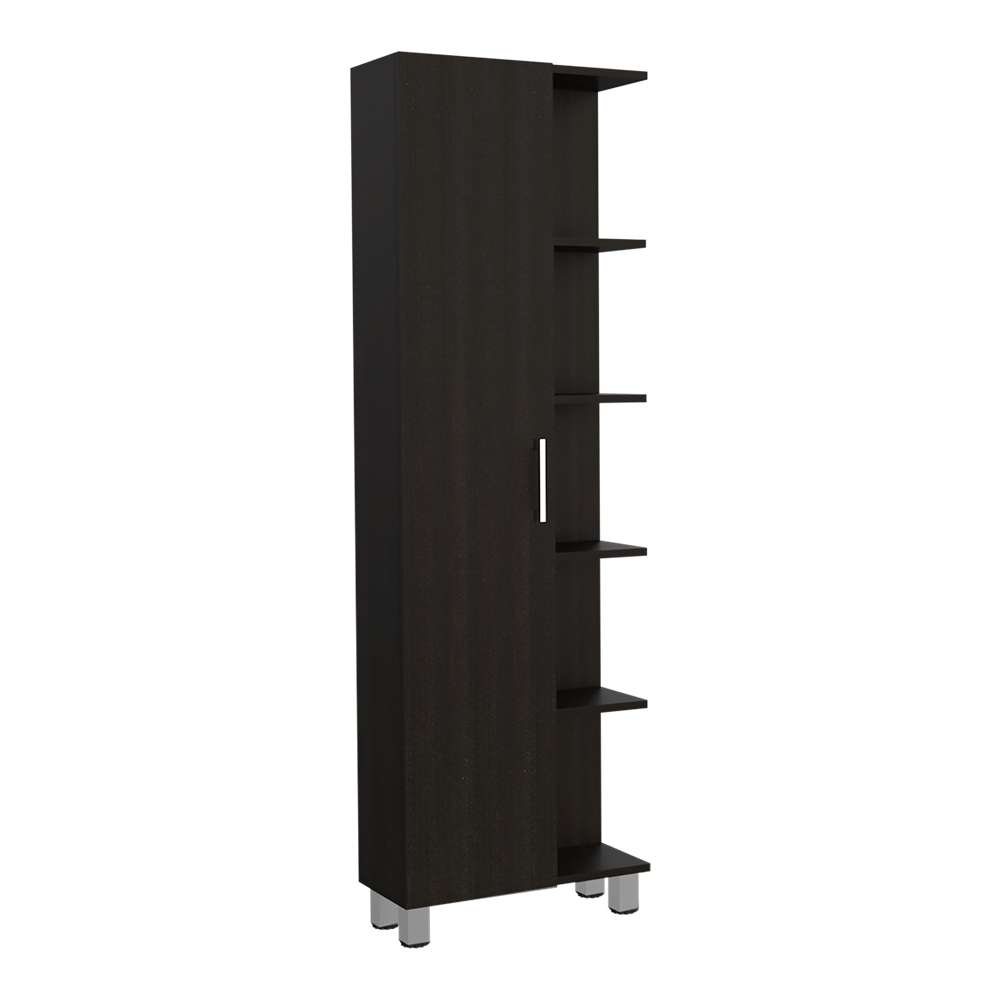 Mueble Manchester Wengue 51 cm con Una Puerta y Entrepaños - Gabinetes | Bylmo