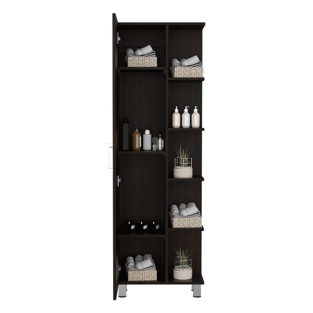 Mueble Manchester Wengue 51 cm con Una Puerta y Entrepaños - Gabinetes | Bylmo