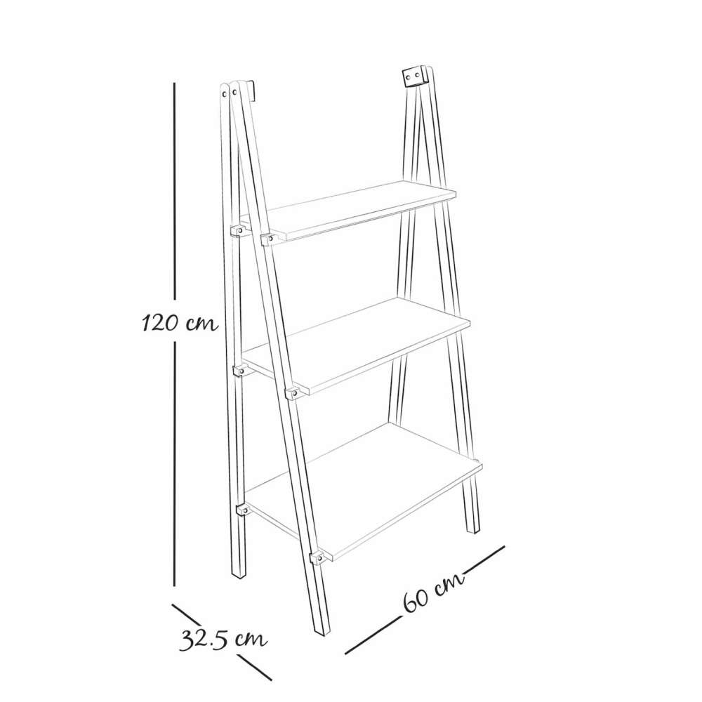 Mueble de Jardín Álamo Pino 60x120cm Rectangular con Tres Entrepaños - Repisas y Percheros | Bylmo
