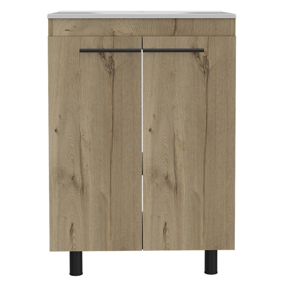 Mueble para Lavamanos Khari Duna 60.5x86.8cm Individual con Lavamanos con Dos Puertas - Gabinetes | Bylmo