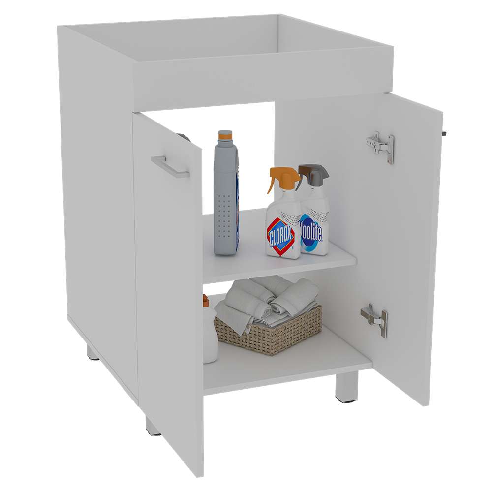 Mueble Valento Blanco 59 cm con Dos Puertas - Gabinetes | Bylmo