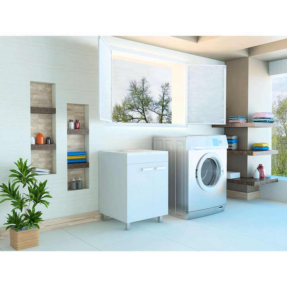 Mueble Valento Blanco 59 cm con Dos Puertas - Gabinetes | Bylmo