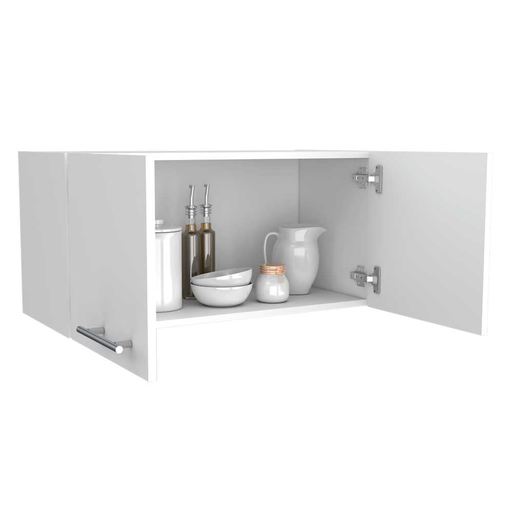 Mueble Superior de Cocina Blanco 76x37cm sin Entrepaños y con Dos Puertas - Cocinas | Bylmo