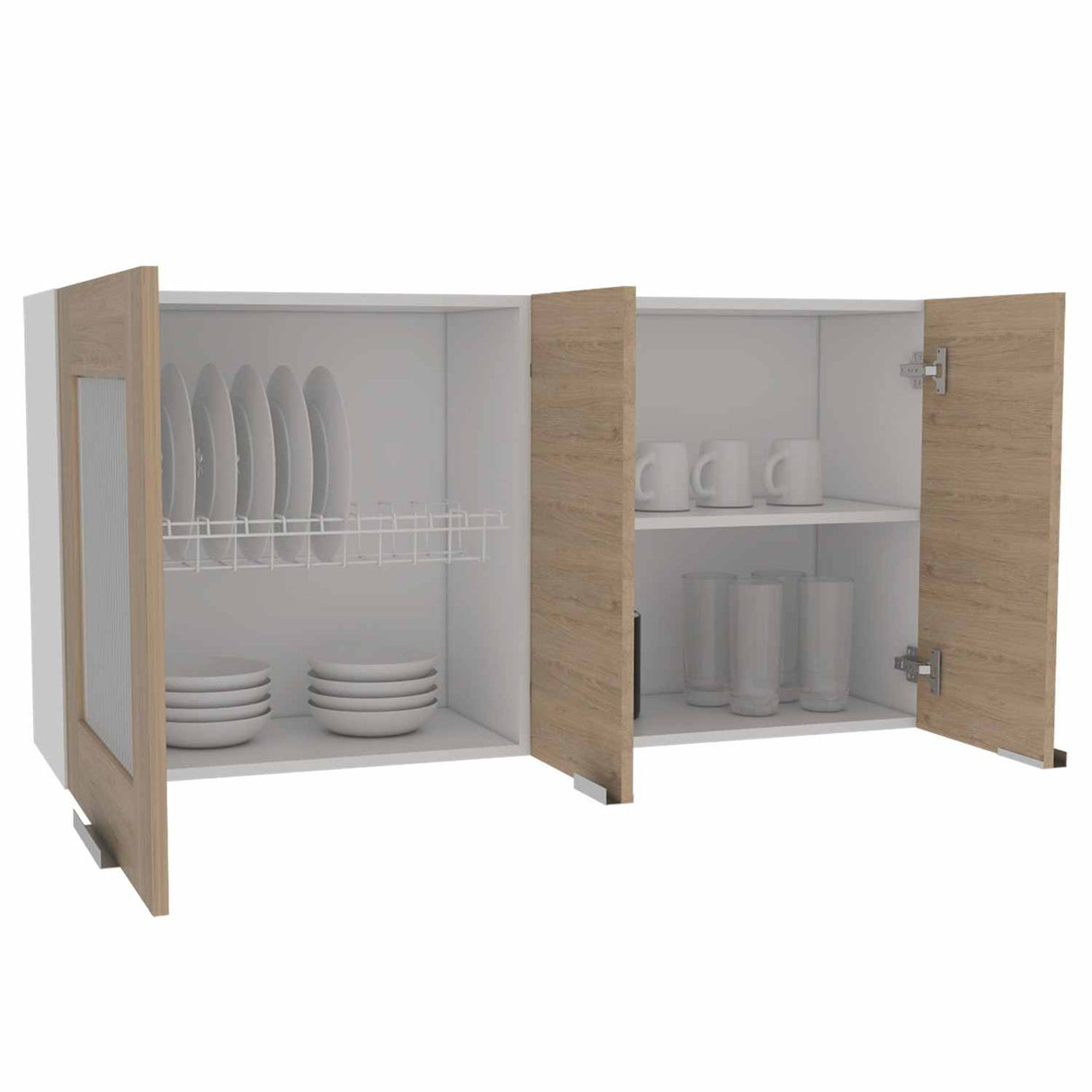 Mueble Superior de Cocina Fendi Blanco 120x60cm con Un Entrepaño y con Tres Puertas - Muebles Superiores | Bylmo