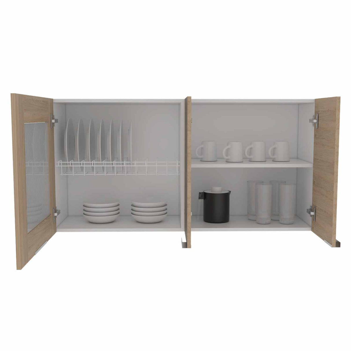 Mueble Superior de Cocina Fendi Blanco 120x60cm con Un Entrepaño y con Tres Puertas - Muebles Superiores | Bylmo