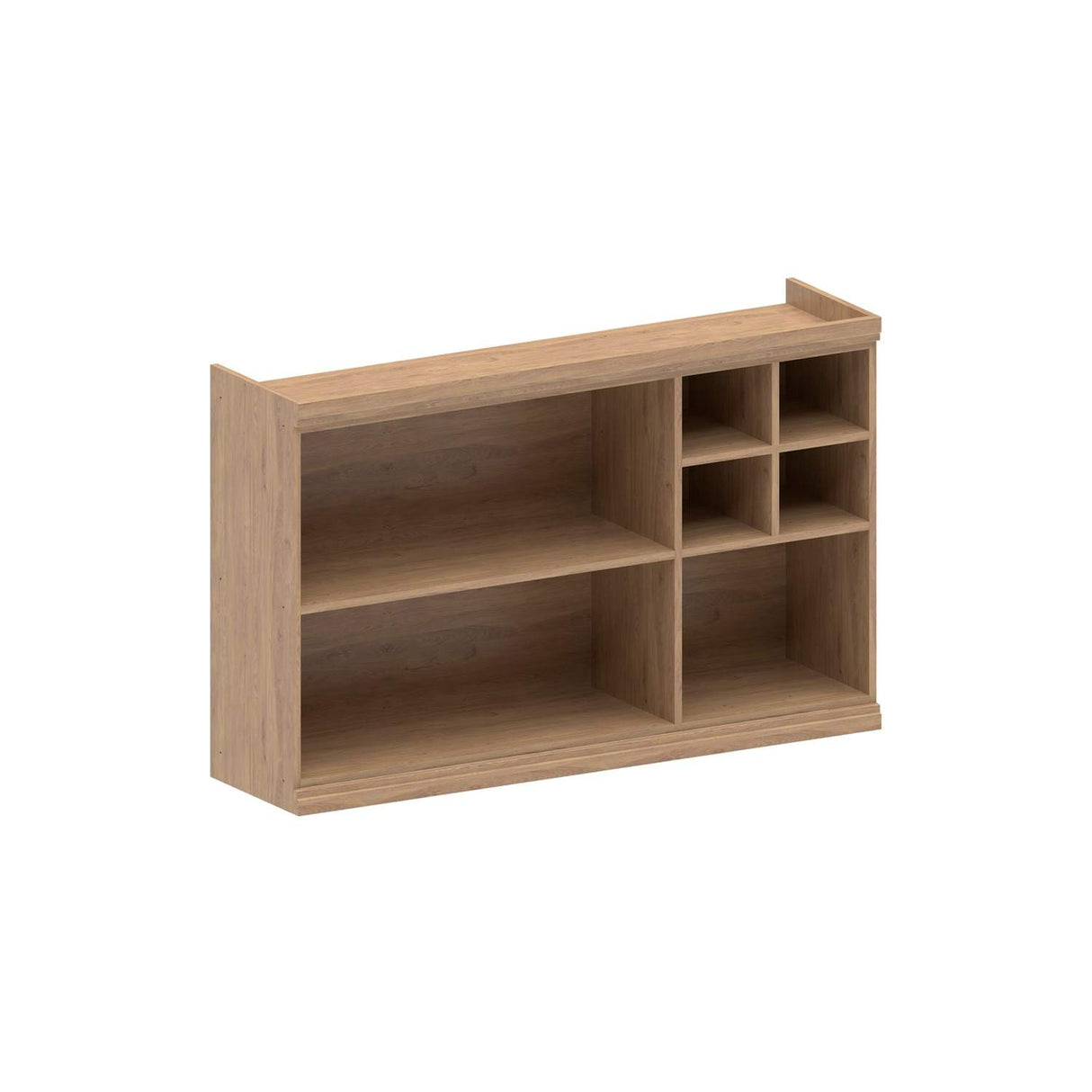 Mueble Superior Maqui con Dos Puertas Abatibles Blanca y Ambar y Entrepaños Madera 120 cm Sin Campana - Muebles Superiores | Bylmo