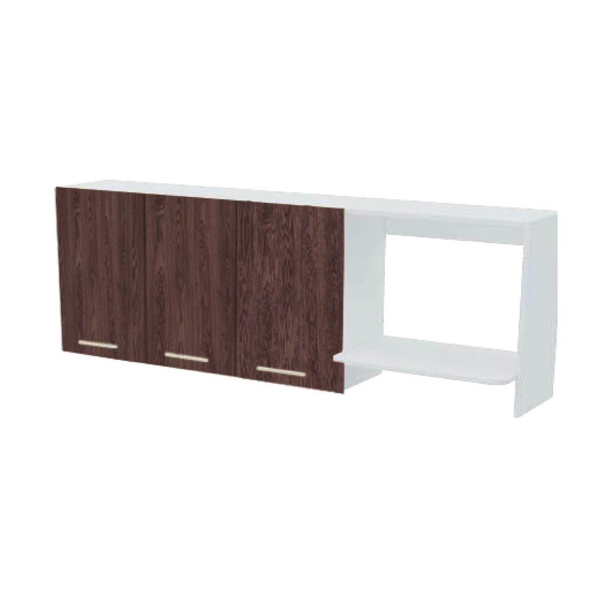 Mueble Superior Sareni Para Lado Izquierdo Coñac 180 cm con Locero sin Campana - Muebles Superiores | Bylmo