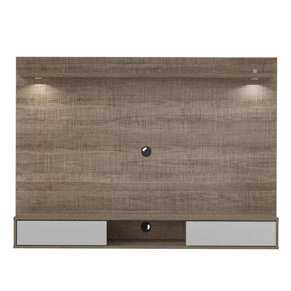 Panel Platinum Canela y Blanco 180 cm - Muebles para TV | Bylmo