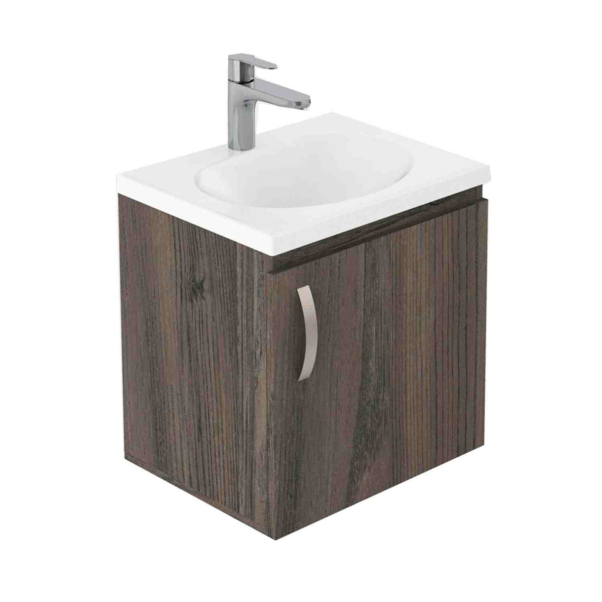 Mueble para Baño Eco Mitte y Tambo 48 cm Flotante con Lavamanos - Muebles para Baño | Bylmo