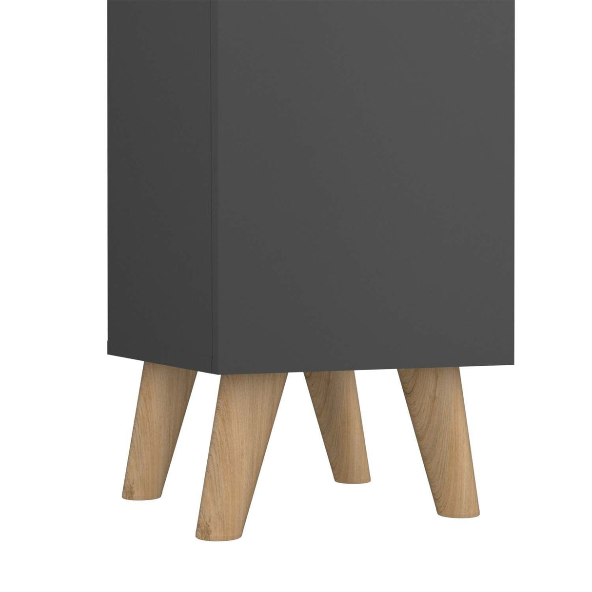 Mueble Columna para Baño Laurent Plomo 30x180cm sin Cajones y con Un Entrepaño - Muebles para Baño | Bylmo