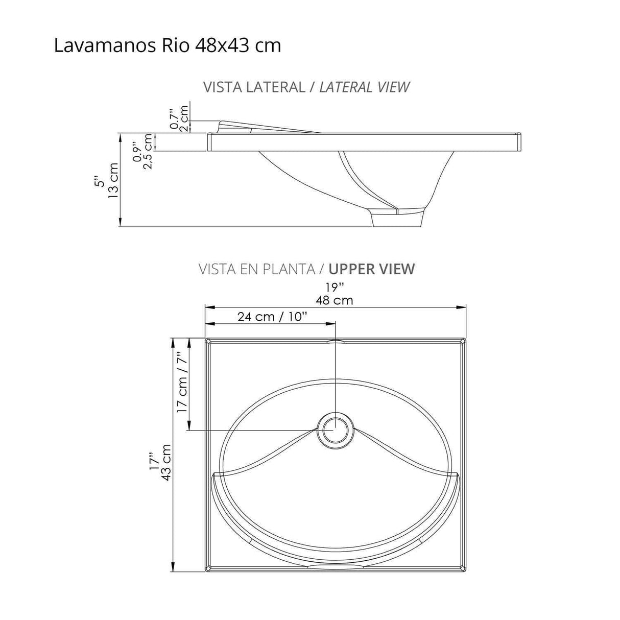 Mueble para Baño Valdez Soder y Mali 48 cm Flotante con Lavamanos Rio - Muebles para Baño | Bylmo