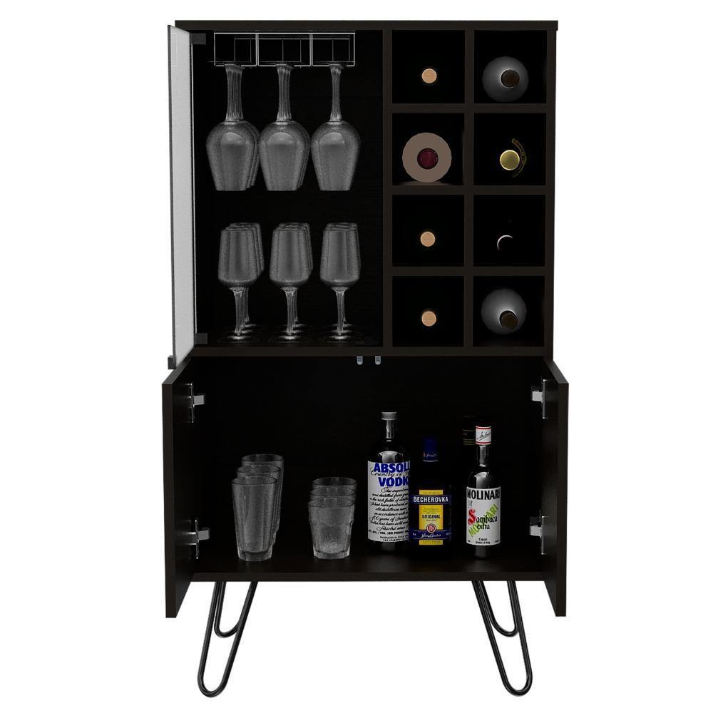 Bar Vassel Wengue 59 cm con Puerta de Vidrio - Bares | Bylmo