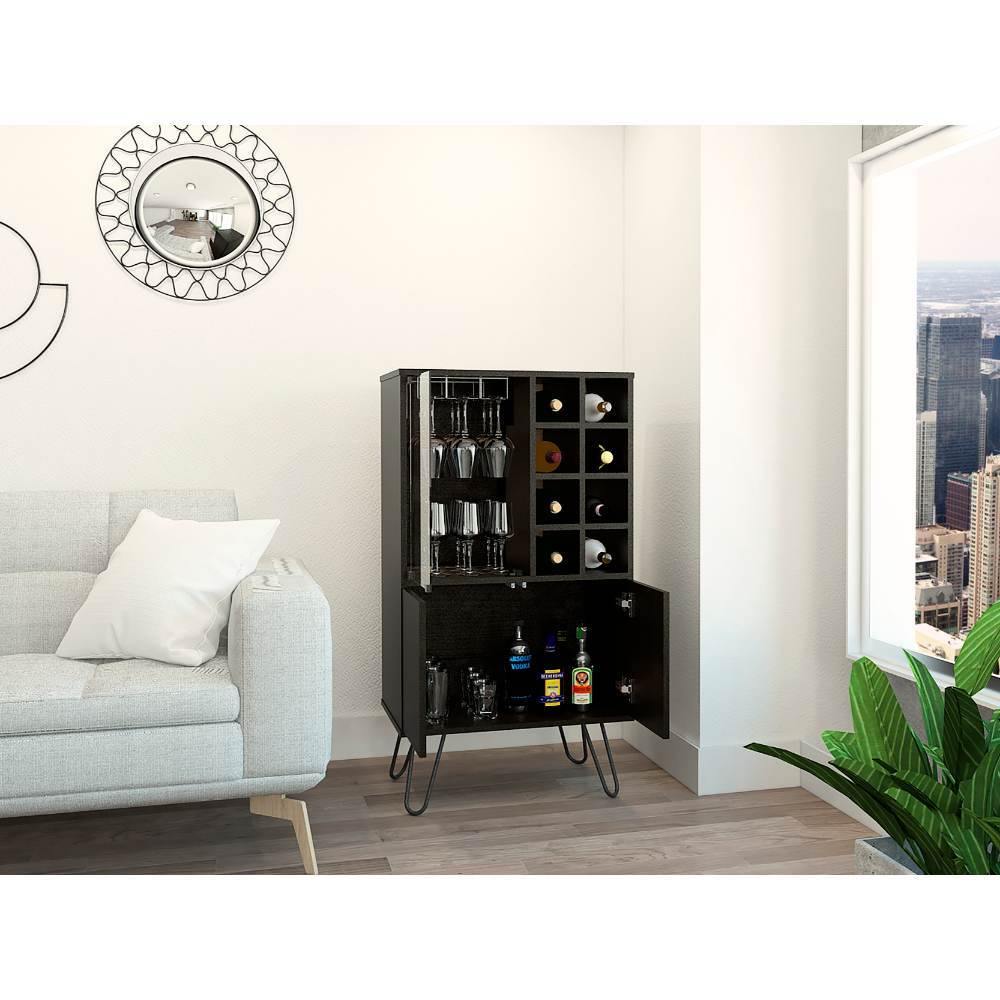 Bar Vassel Wengue 59 cm con Puerta de Vidrio - Bares | Bylmo