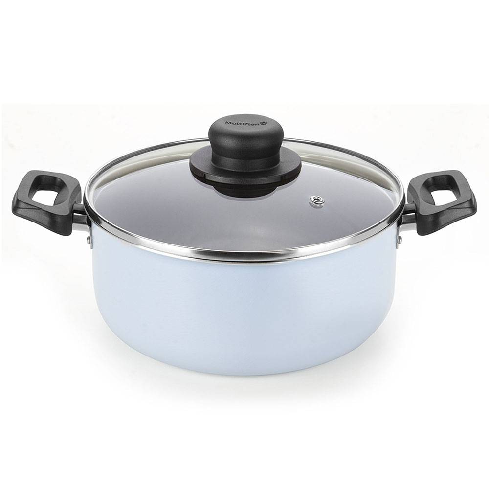 Olla Blue Azul Aguamarina 20x14.4cm con Mango de Baquelita y con Revestimiento Antiadherente - Ollas y Sartenes | Bylmo