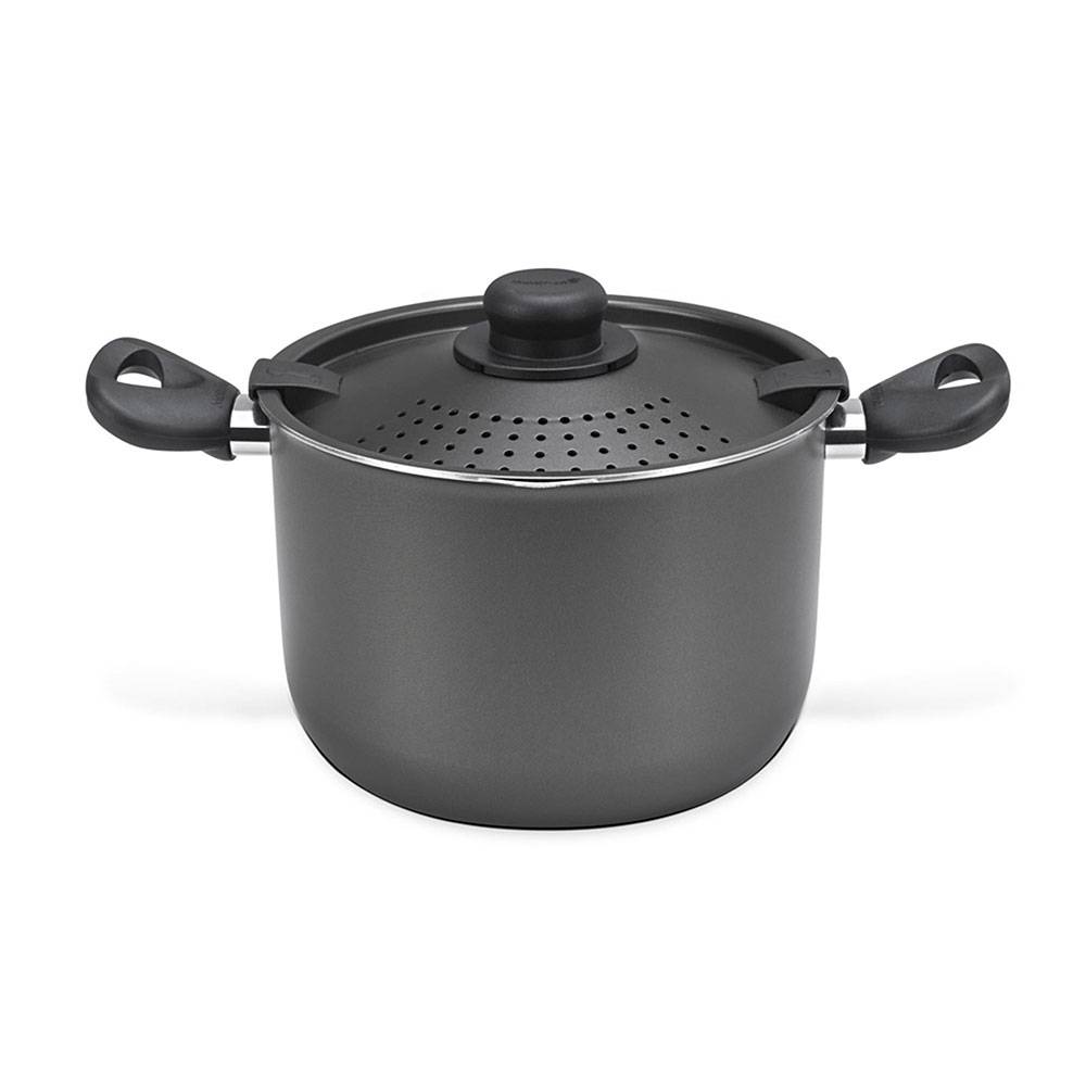 Olla Colapasta Gris 22x19cm con Mango de Baquelita y con Revestimiento Antiadherente - Ollas y Sartenes | Bylmo