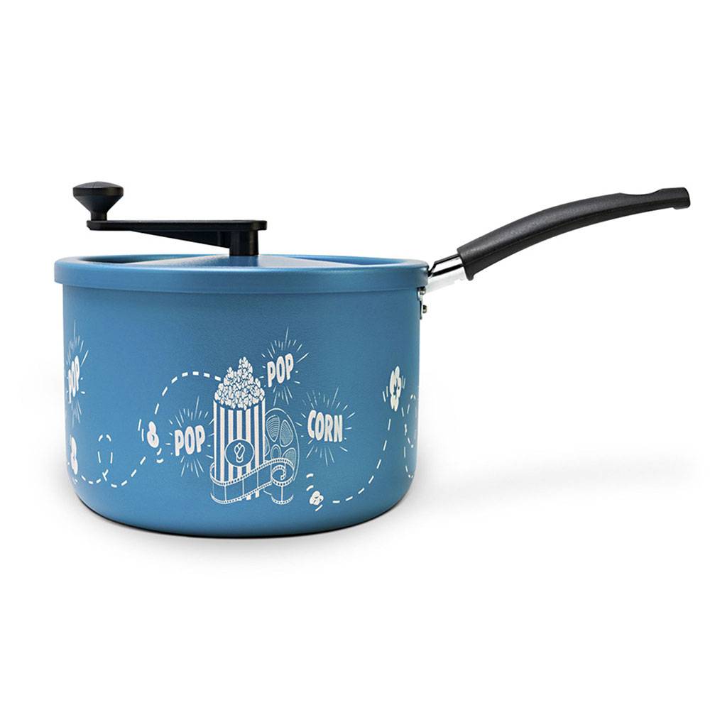 Olla para Palomitas Aluminio 20 cm Antiadherente Azul - Ollas y Sartenes | Bylmo