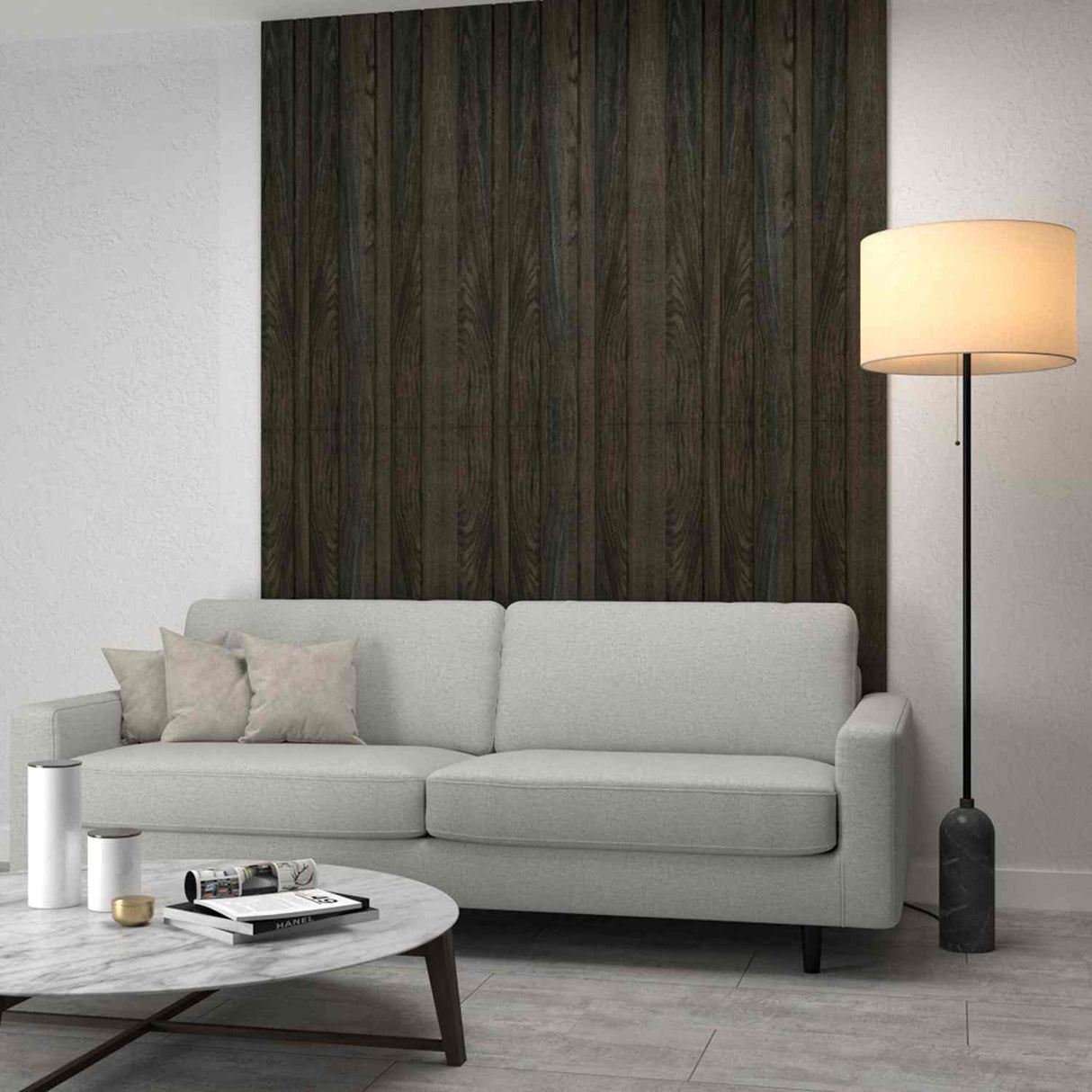 Panel Ranurado X 2 60 Cm Carbon Decorativo - Paneles de Pared | Bylmo