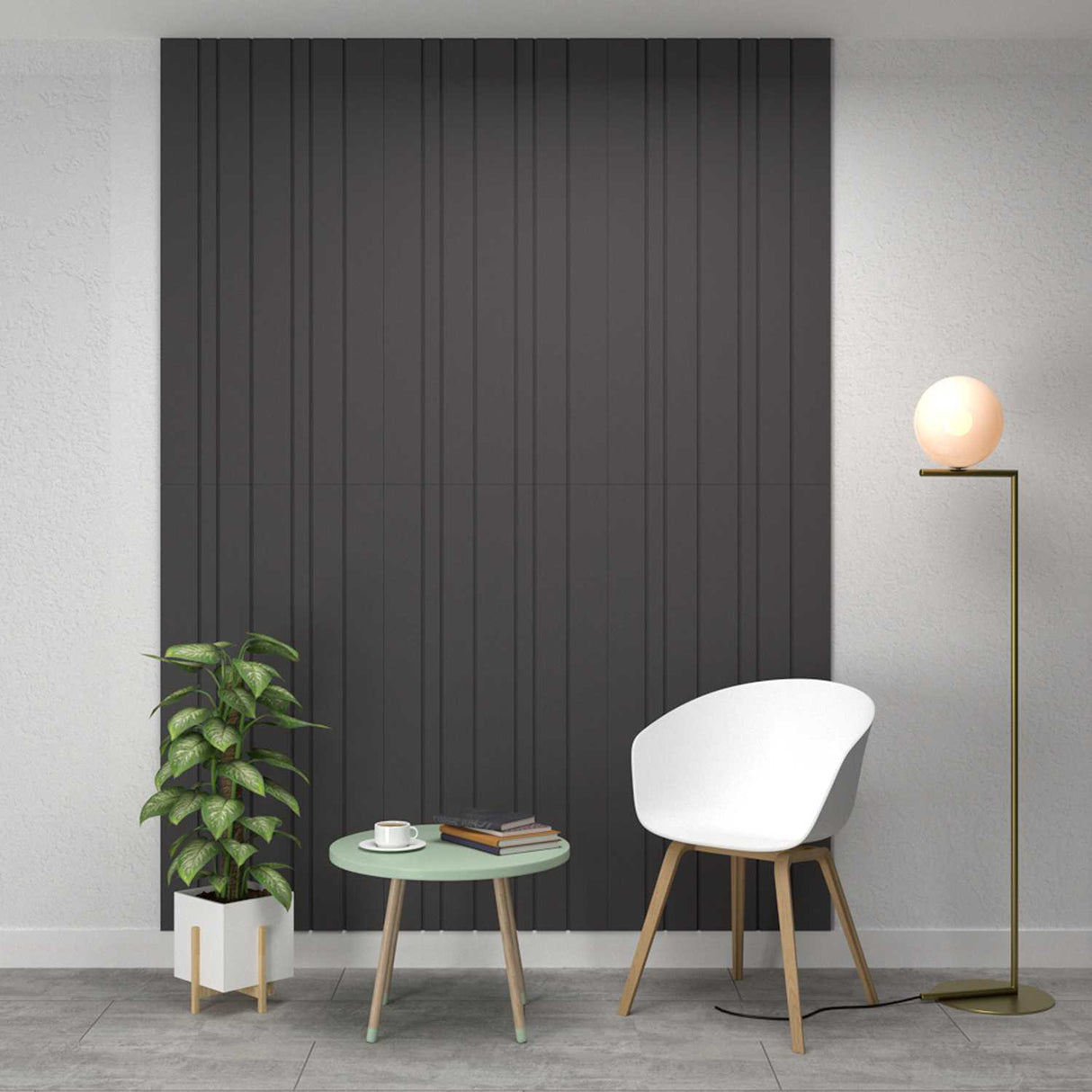 Panel Ranurado X 2 60 cm Duna Decorativo - Paneles de Pared | Bylmo