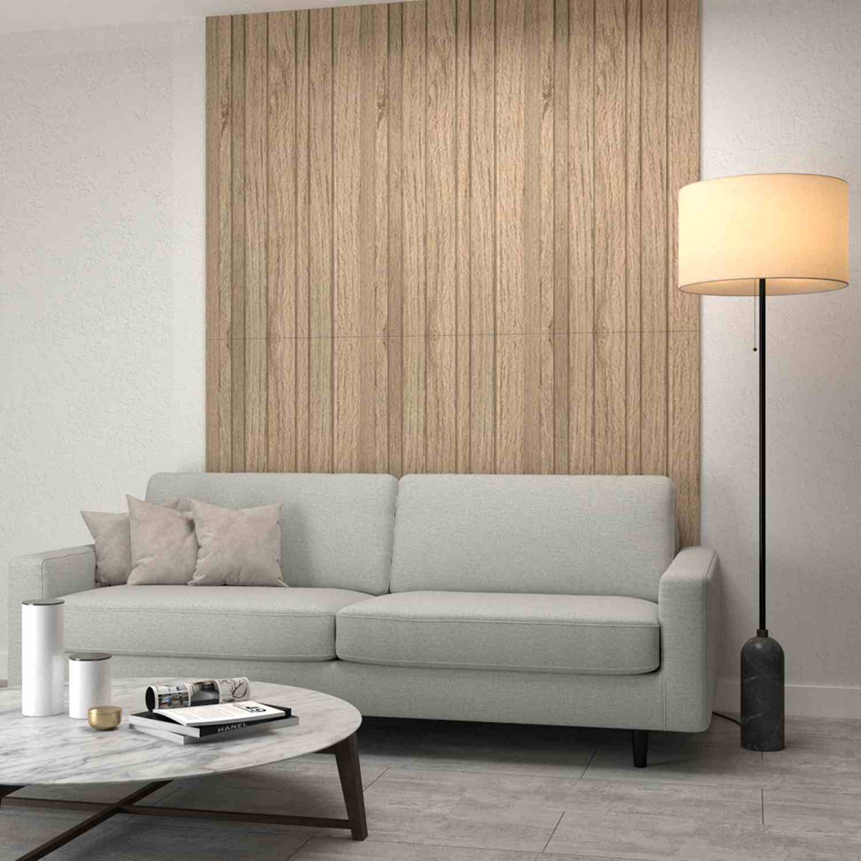 Panel Ranurado X 2 60 cm Rovere Decorativo - Paneles de Pared | Bylmo
