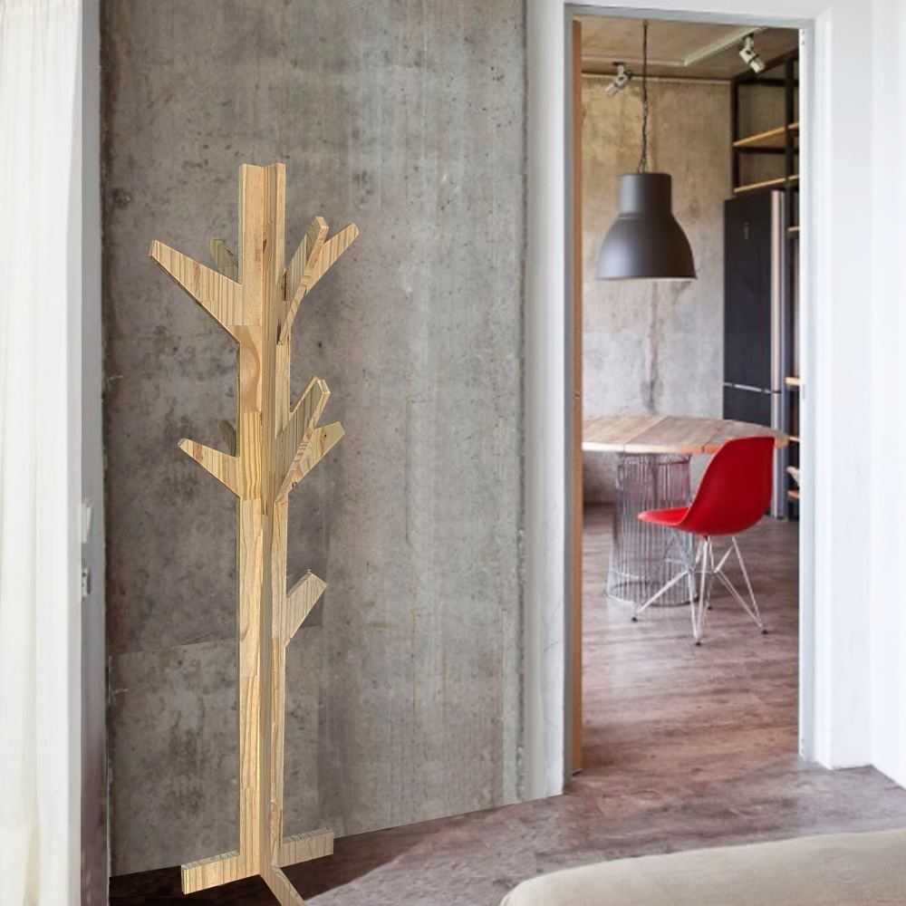 Perchero Neusa Pino 50 cm - Repisas y Percheros | Bylmo