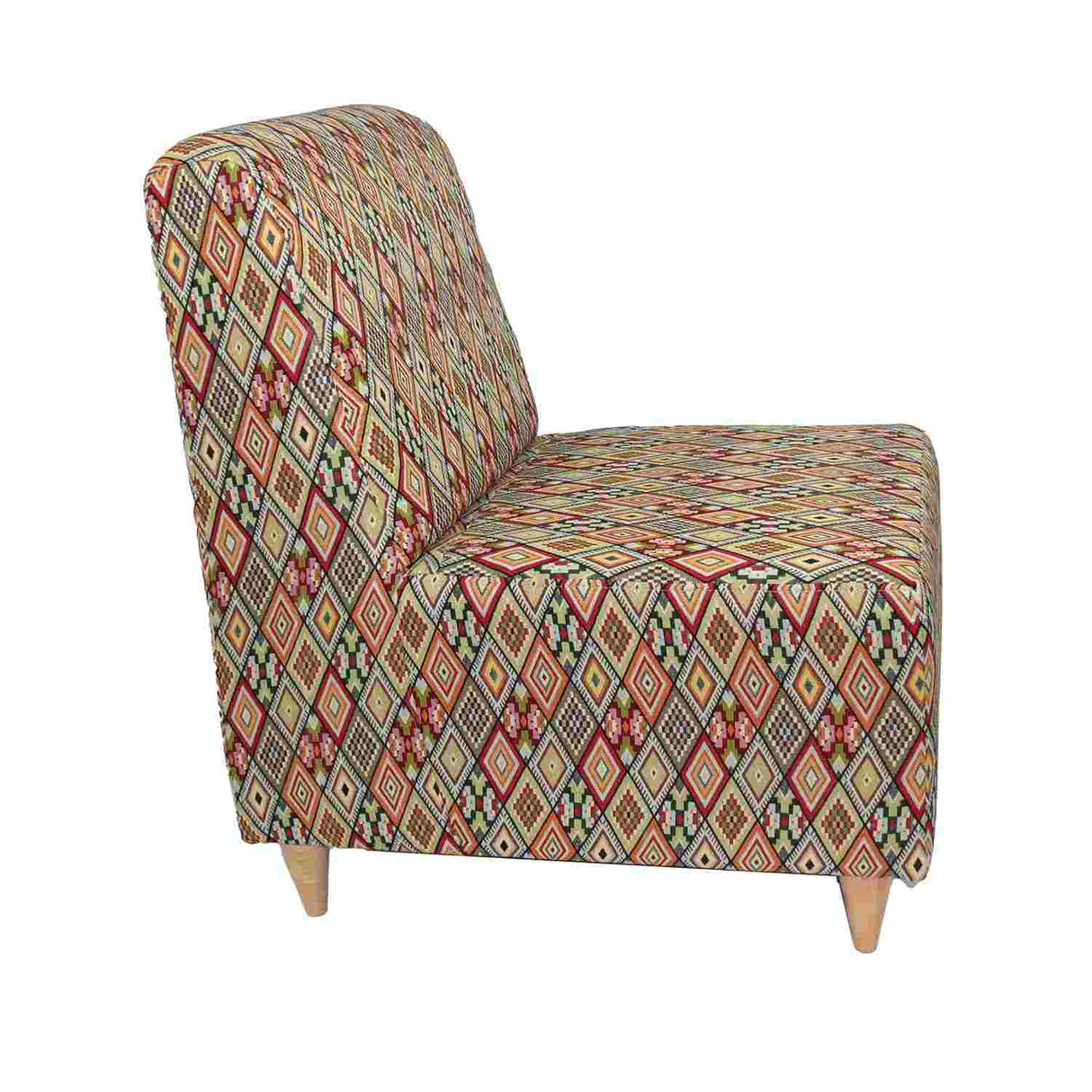 Poltrona Kitty Artemiza Multicolor Rojo 50 cm con Patas de Madera - Sofas y Poltronas | Bylmo