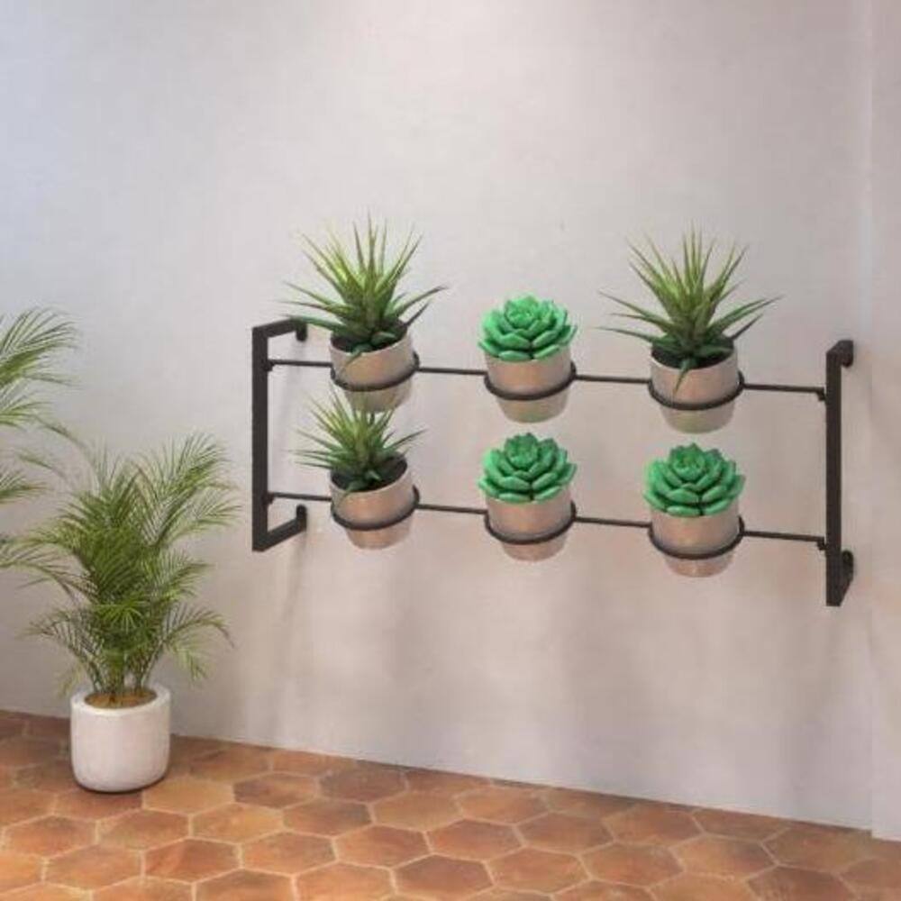 Porta Macetas Lucy Negro 120 cm - Repisas y Percheros | Bylmo