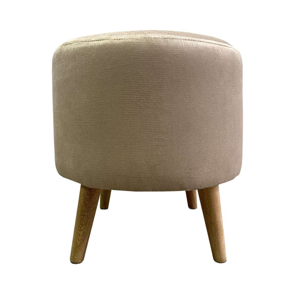 Puff Beige 40 cm Redondo - Sofas | Bylmo