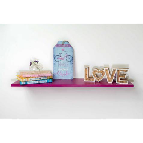 Repisa Dado Fucsia y Morado 80 cm Rectangular - Repisas y Percheros | Bylmo