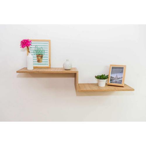 Repisa Rovere 102x25cm Rectangular con Dos Entrepaños - Repisas y Percheros | Bylmo