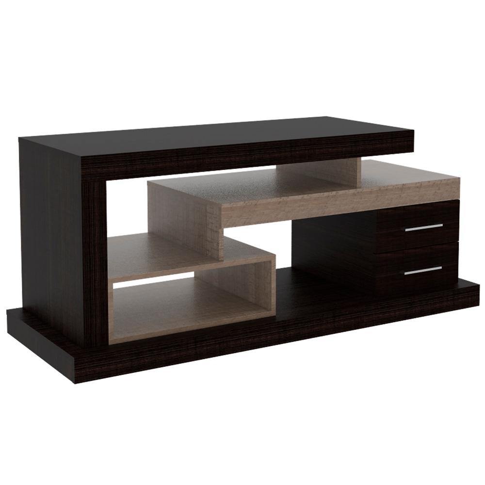 Rack Le Blanc Roble 139 cm con Dos Cajones - Muebles para TV | Bylmo