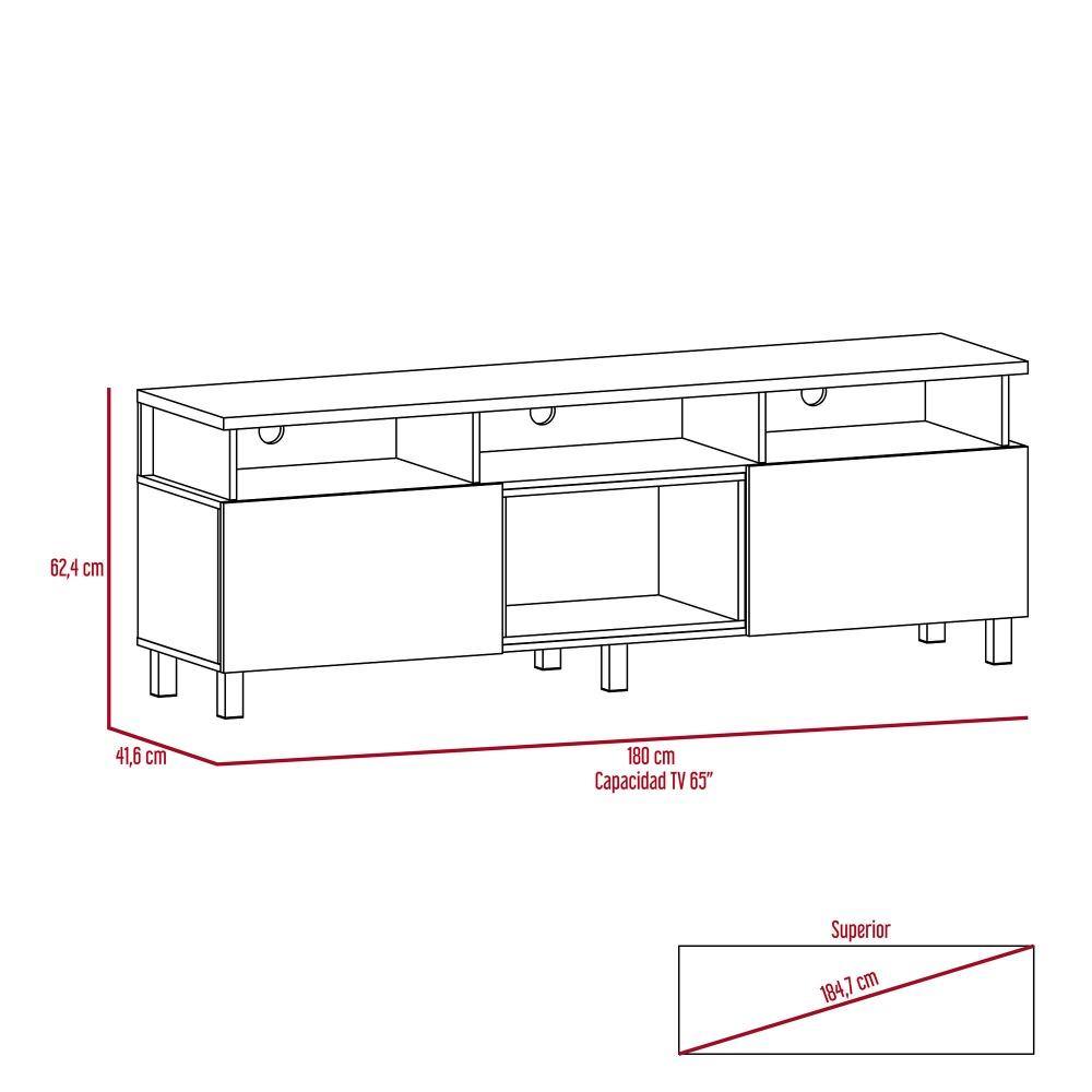 Rack Azor Siena 180 cm con Dos Cajones - Muebles para TV | Bylmo