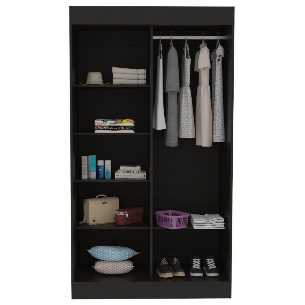 Closet Moratto Wengue 105 cm con Espejo y Dos Puertas - Closets | Bylmo