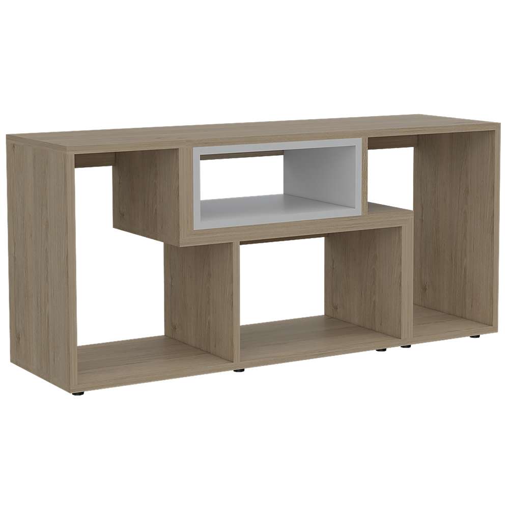 Rack de TV Zembrano Rovere 160x54.5cm para TV Hasta 40 Pulgadas y con Cuatro Compartimientos - Muebles para TV | Bylmo