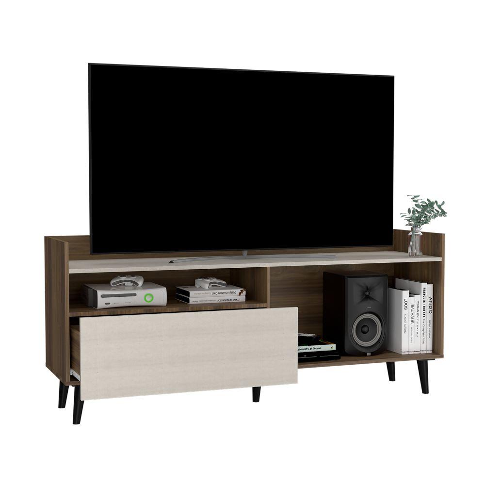 Rack Circe Expreso y Lino 161 cm con Un Cajón - Muebles para TV | Bylmo