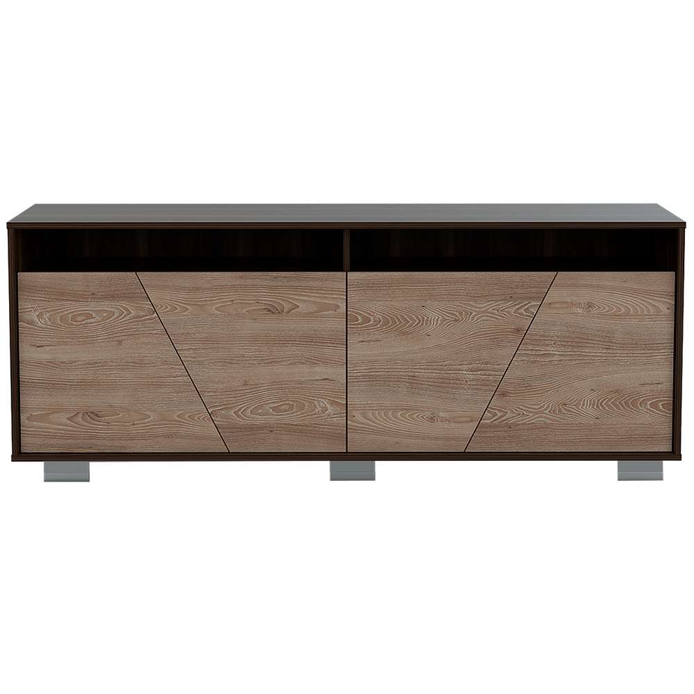 Rack de TV Fracktal Habano 155.5x61.3cm para TV Hasta 70 Pulgadas y con Cuatro Compartimientos - Muebles para TV | Bylmo
