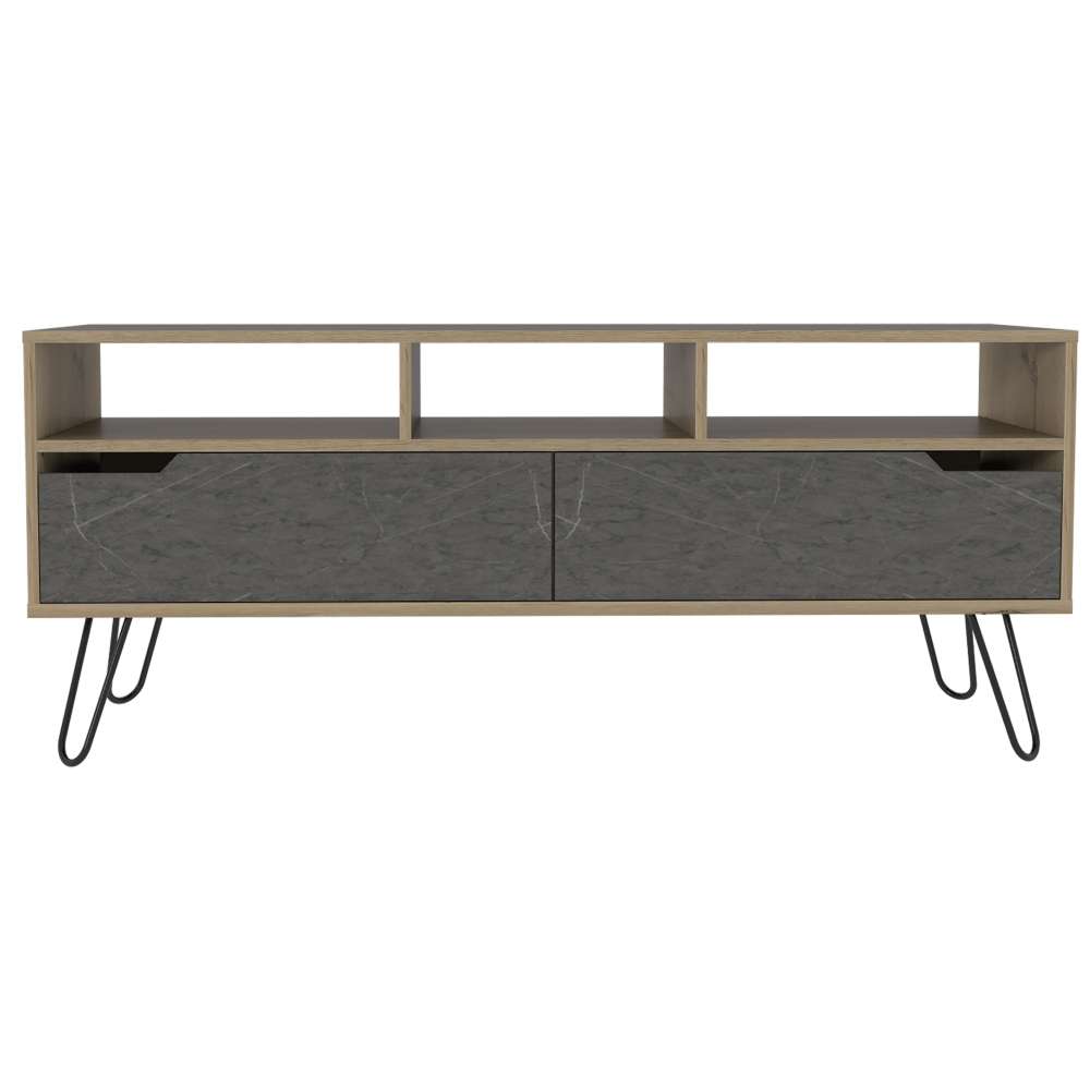 Rack Mónaco Duna y Onix 137 cm con Dos Puertas - Muebles para TV | Bylmo