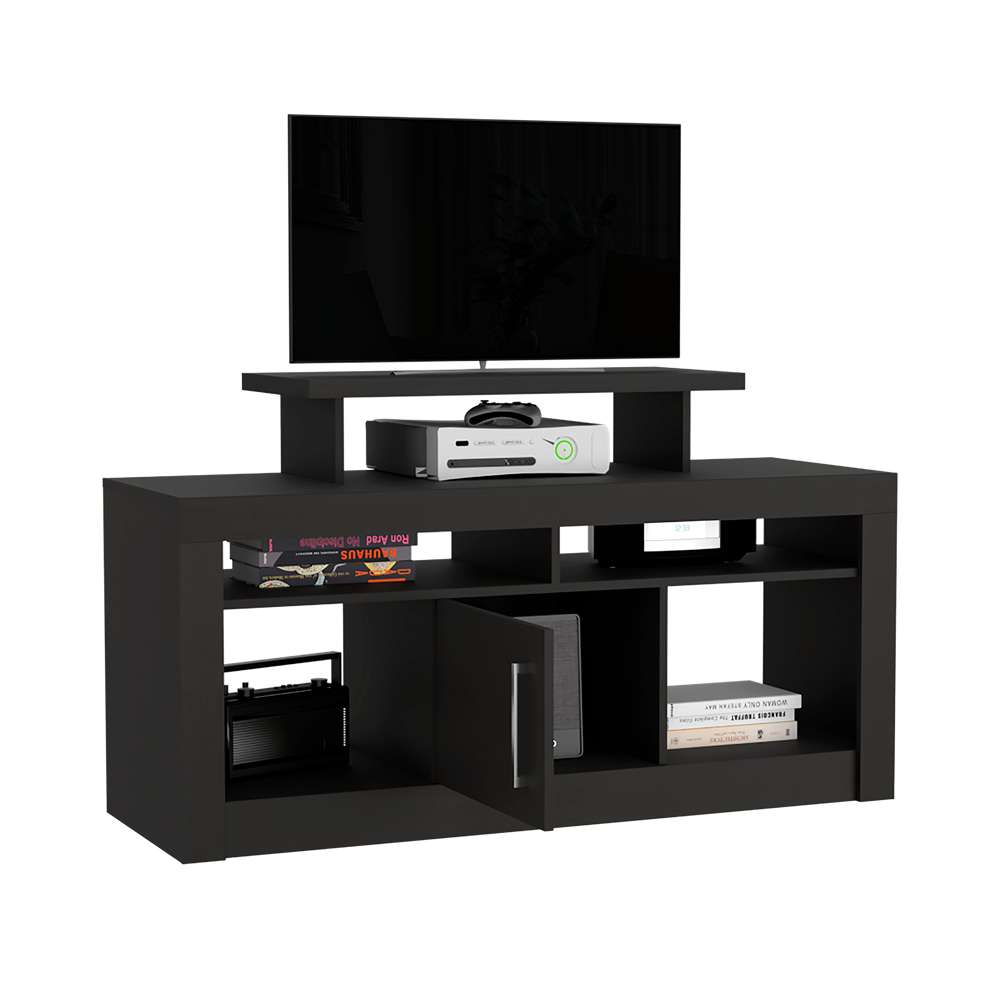 Rack Florida Wengue 129 cm con Una Puerta - Muebles para TV | Bylmo