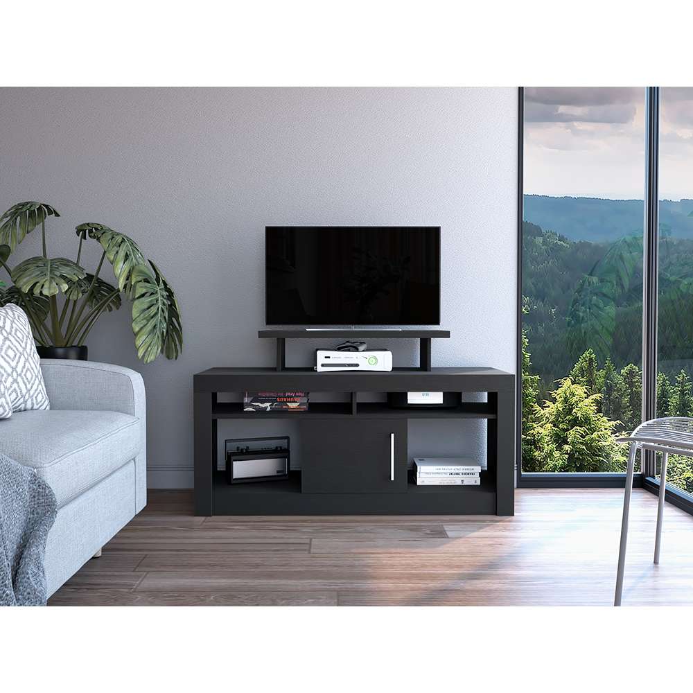 Rack Florida Wengue 129 cm con Una Puerta - Muebles para TV | Bylmo