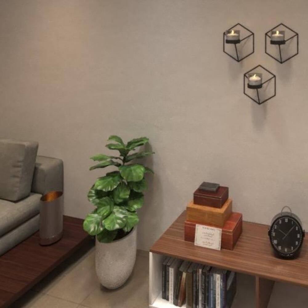 Repisa Negro 13 cm Cubo - Repisas y Percheros | Bylmo