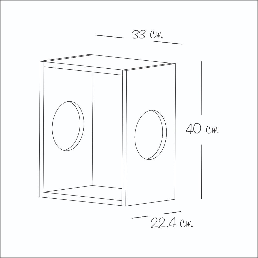 Repisa Hazel Pino 30 cm Para Gatos - Repisas y Percheros | Bylmo