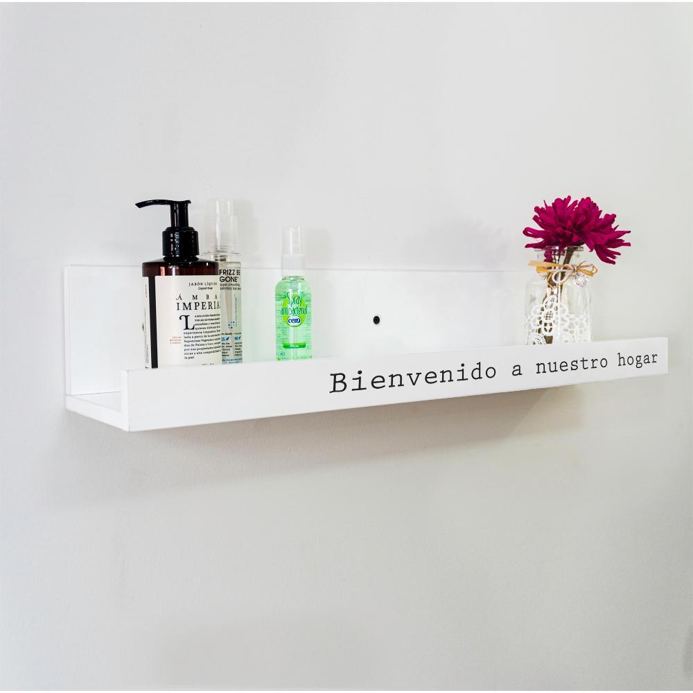 Repisa Home Blanco 60 cm Rectangular - Repisas y Percheros | Bylmo