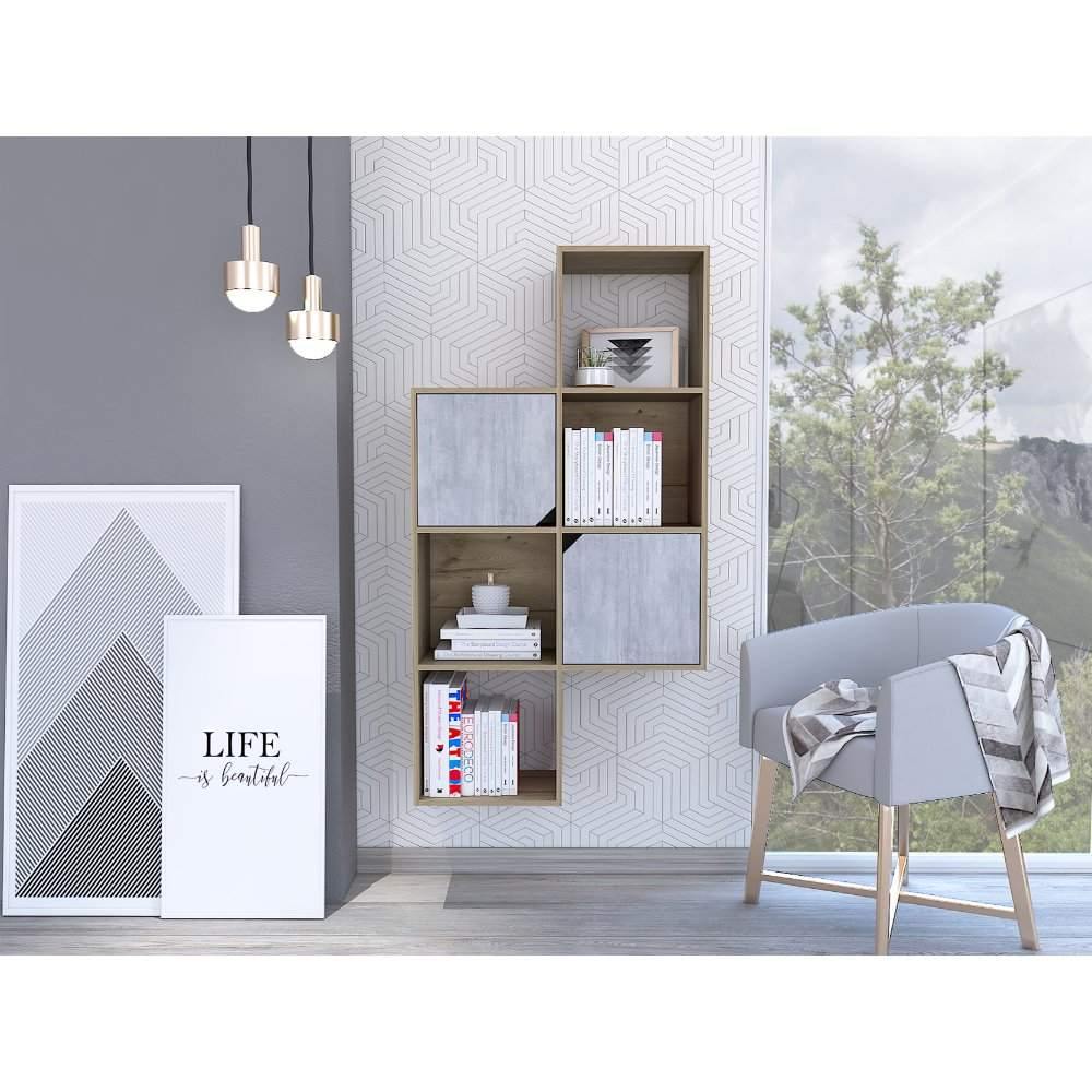 Repisa Loira Duna y Cemento 142 cm - Repisas y Percheros | Bylmo