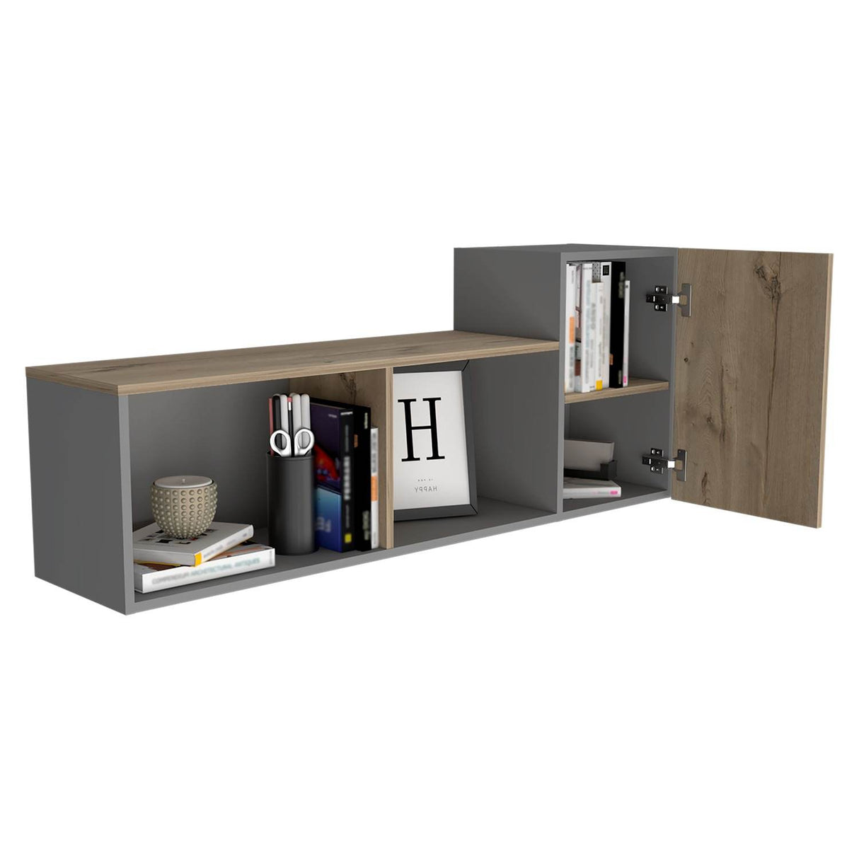 Repisa Newport Duna 122x41cm Rectangular con Dos Entrepaños - Repisas y Percheros | Bylmo