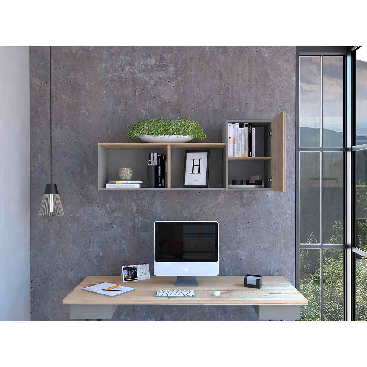 Repisa Newport Duna 122x41cm Rectangular con Dos Entrepaños - Repisas y Percheros | Bylmo