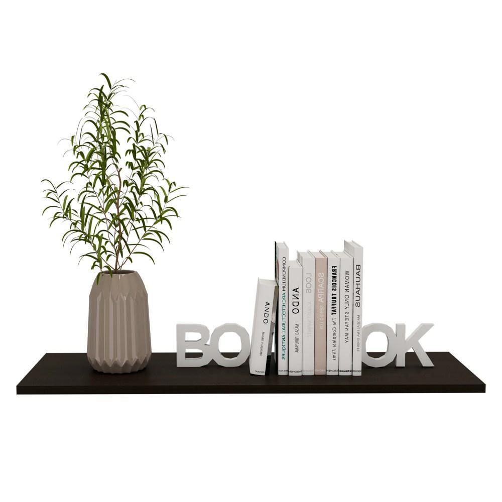 Caja Entrepaños organizadores x 6 wengue 80x1.5cm Rectangular con Un Entrepaño - Repisas y Percheros | Bylmo