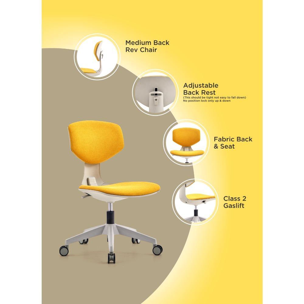 Silla Guinar Gris y Amarillo 57 cm - Sillas | Bylmo