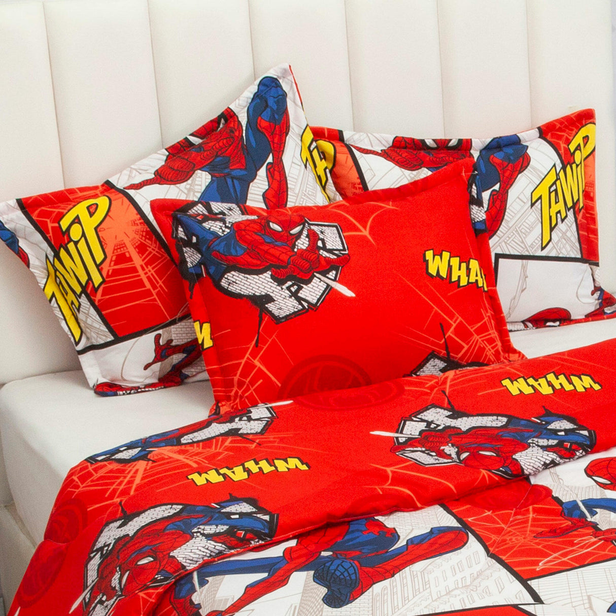 Cubrelecho Acolchado Infantil Rojo para Cama Sencillo 100 X 190 Cm de Spiderman - Otros textiles | Bylmo