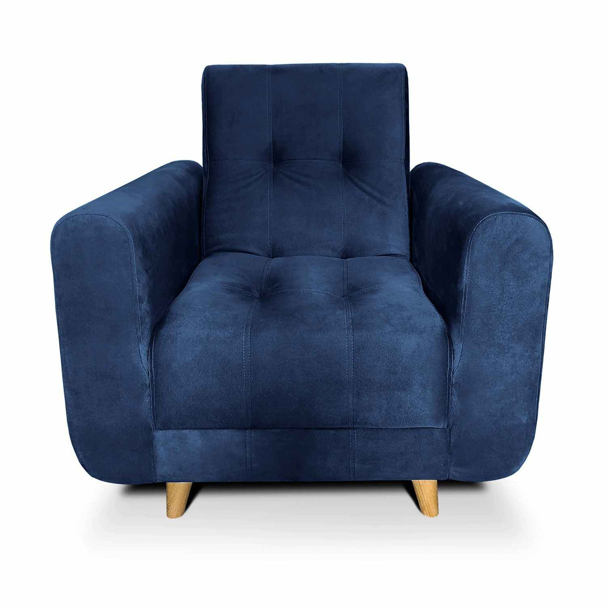 Sala Clic Clac Archer Azul 210 cm con Sofá de 3 Puestos y 2 Poltronas Reclinables - Combos Sala | Bylmo