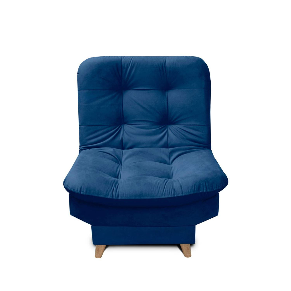 Sala Clic Clac Fendik Azul 210 cm con Sofá de 3 Puestos, 2 Poltronas Reclinables y Cojines Decorativos - Combos Sala | Bylmo